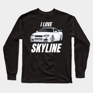 I love Skyline Long Sleeve T-Shirt